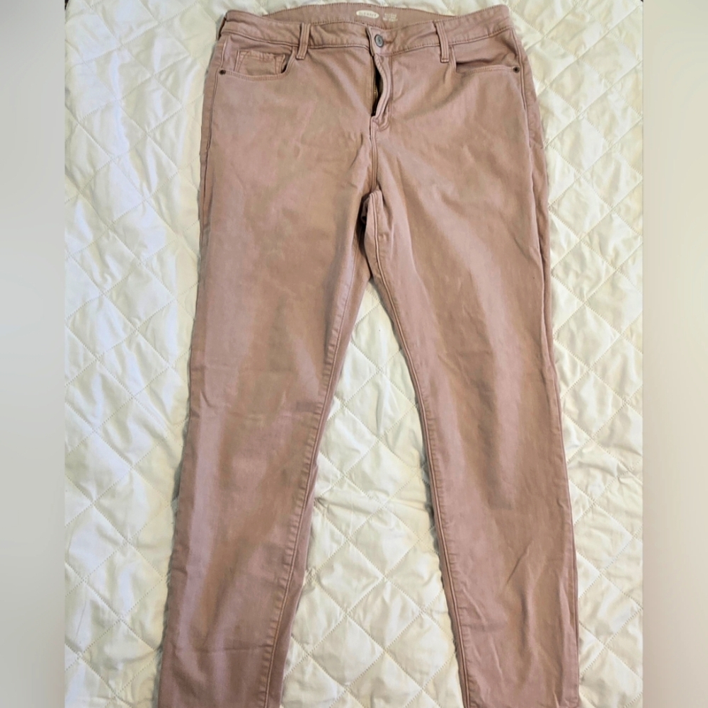 Old navy Mauve rockstar Super Skinny jeans, Size 14